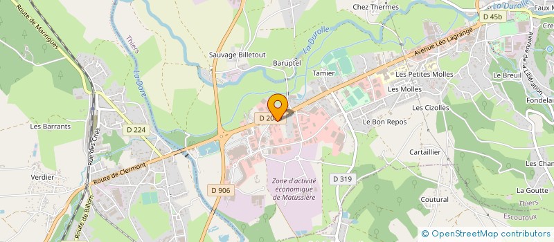 localisation de l'entreprise ROUSSELON DUMAS SABATIER à THIERS