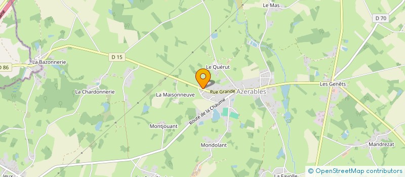 localisation de l'entreprise ROUSSELOT  AZERABLES