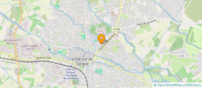 localisation de l'entreprise ROUSSELOT ISLE SUR LA SORGUE  L'ISLE-SUR-LA-SORGUE