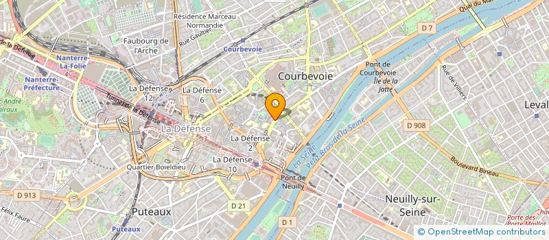 localisation de l'entreprise ROUSSELOT SAS à COURBEVOIE