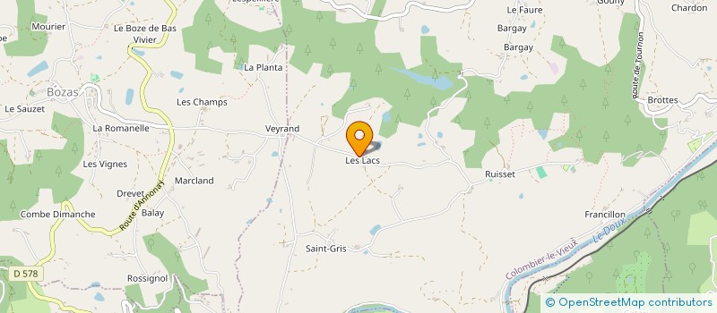localisation de l'entreprise ROUSSET à COLOMBIER-LE-VIEUX