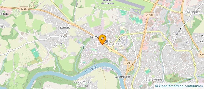localisation de l'entreprise ROUSSET  LANNION