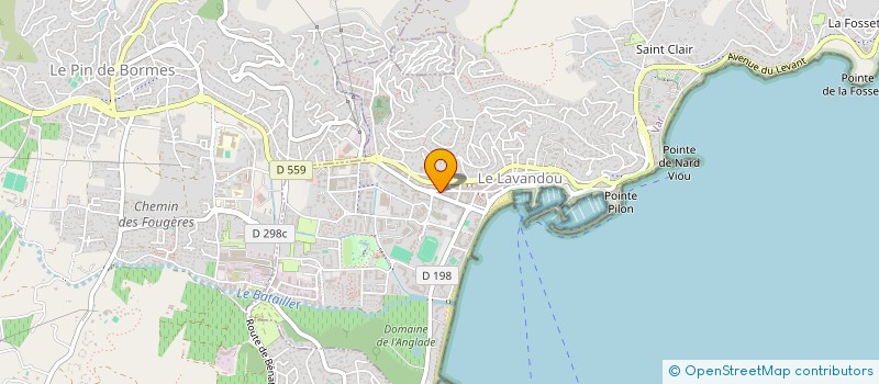 localisation de l'entreprise ROUSSET AUDITION à LE LAVANDOU