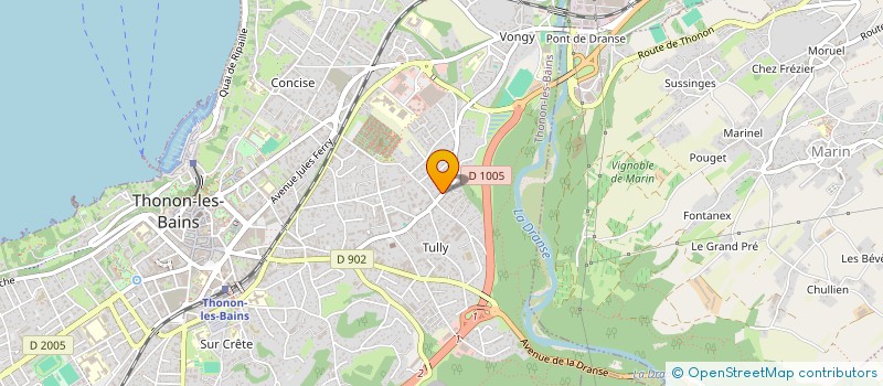 localisation de l'entreprise ROUSSET BOIS à THONON-LES-BAINS