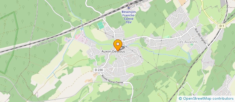 localisation de l'entreprise ROUSSET FLORENT - SERGENT RACHEL  THUREY-LE-MONT