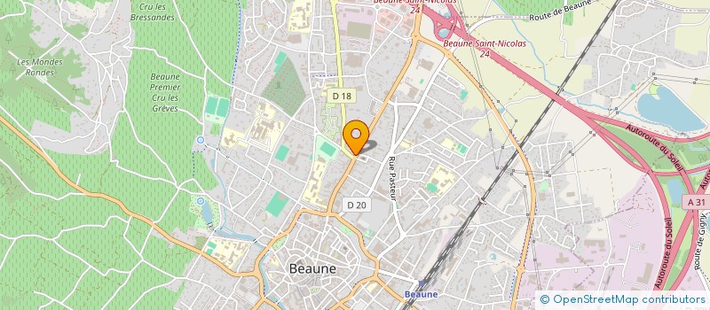localisation de l'entreprise ROUSSET MARTIN PERE ET FILS à BEAUNE