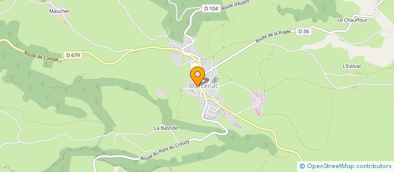 localisation de l'entreprise ROUSSET PHARMACEUTICS à MARCENAT
