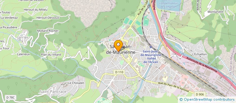 localisation de l'entreprise ROUSSET SPORT à SAINT-JEAN-DE-MAURIENNE