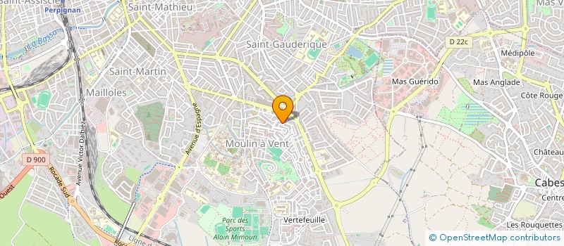 localisation de l'entreprise ROUSSET THIBAUT à PERPIGNAN