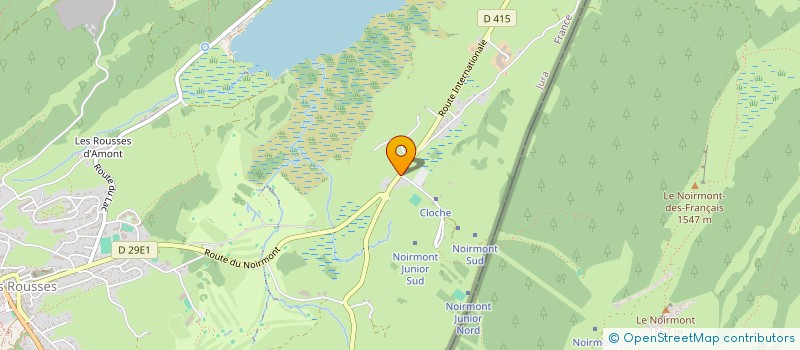 localisation de l'entreprise ROUSSETE  LES ROUSSES