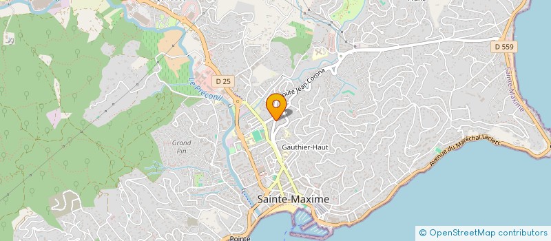 localisation de l'entreprise ROUSSETY TUYAU à SAINTE MAXIME