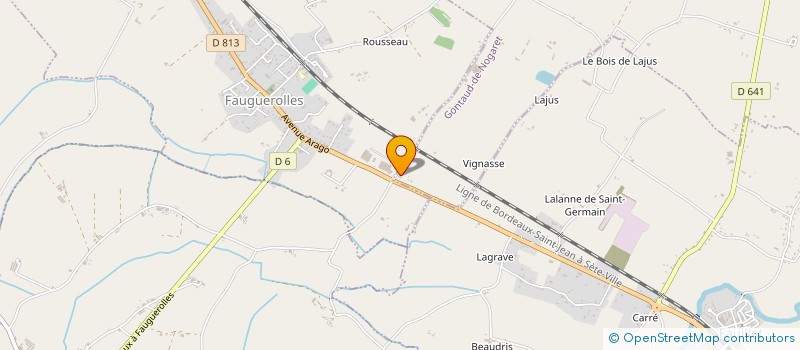 localisation de l'entreprise ROUSSILLE CHARPENTE ET SERVICE  GONTAUD-DE-NOGARET