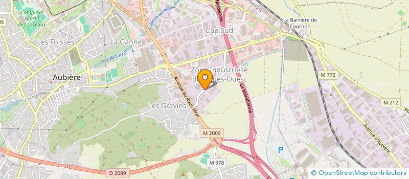 localisation de l'entreprise ROUSSILLON 2  AUBIERE