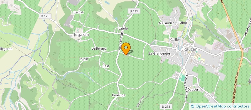 localisation de l'entreprise ROUSSILLON  JUGAZAN