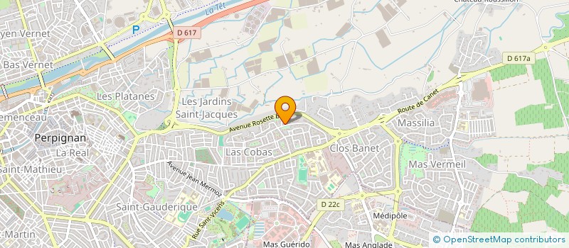 localisation de l'entreprise ROUSSILLON AYMARD STAGES à PERPIGNAN