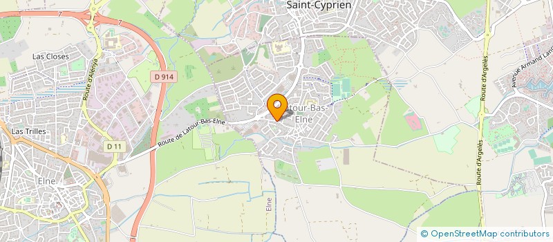 localisation de l'entreprise ROUSSILLON CARRELAGE  ELNE