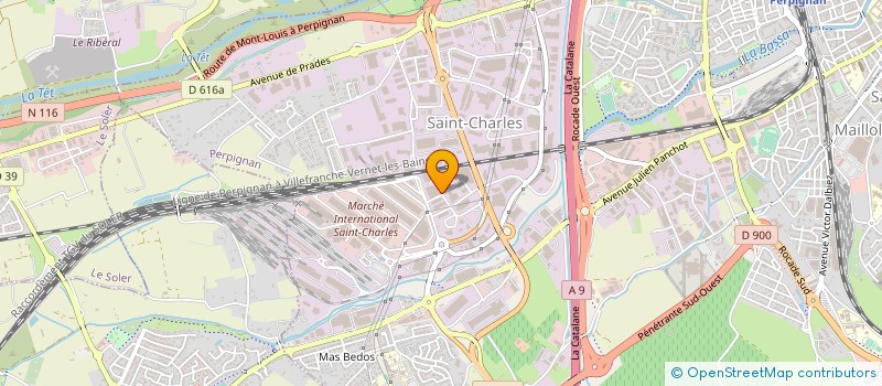 localisation de l'entreprise ROUSSILLON CHAPE  PERPIGNAN