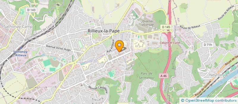 localisation de l'entreprise ROUSSILLON CINEMA à RILLIEUX-LA-PAPE