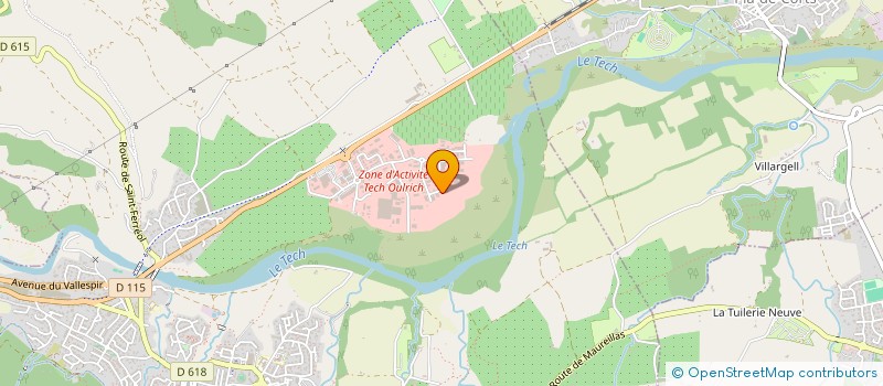 localisation de l'entreprise ROUSSILLON JARDIN  CERET