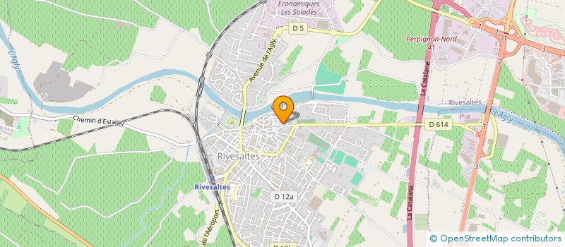 localisation de l'entreprise ROUSSILLON MEDIA SUD  RIVESALTES