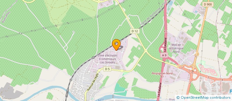 localisation de l'entreprise ROUSSILLON PRESTIG'AUTO  RIVESALTES