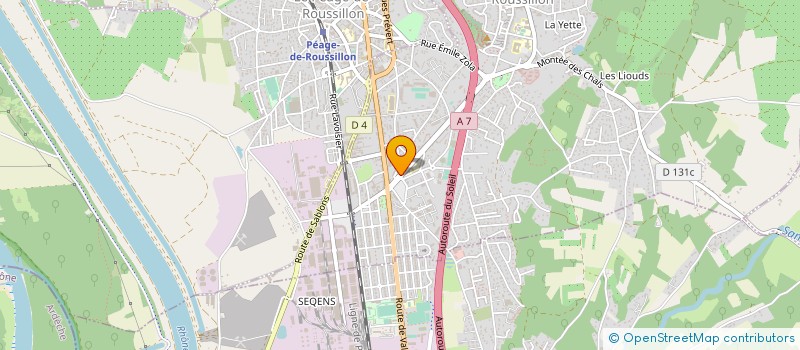 localisation de l'entreprise ROUSSILLON SPORTS  ROUSSILLON