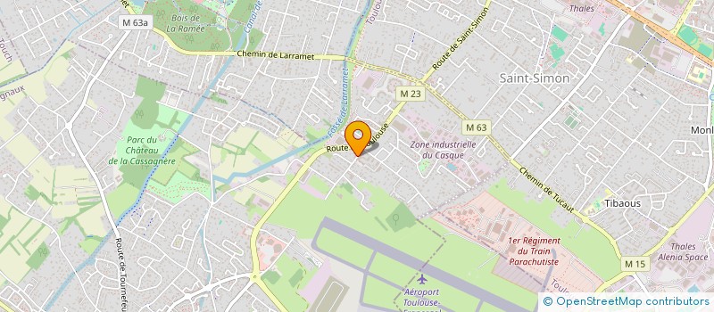 localisation de l'entreprise ROUSSIMORT  CUGNAUX