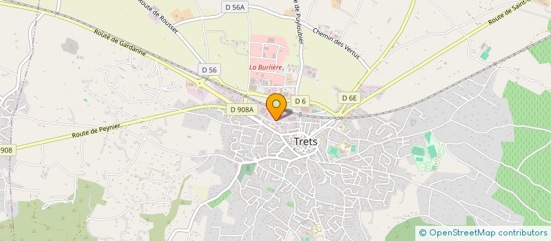localisation de l'entreprise ROUSSIN-PROCABLE à TRETS