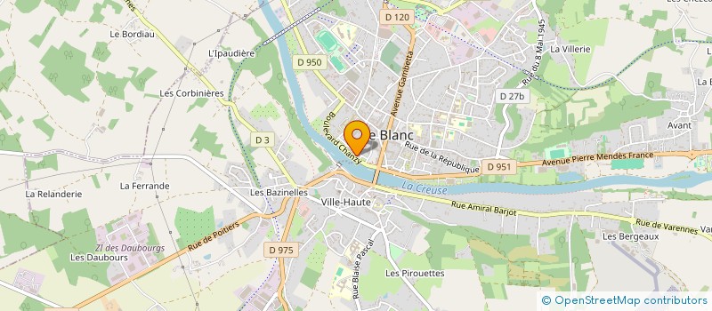 localisation de l'entreprise ROUSTACHE à LE BLANC