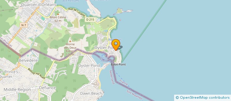 localisation de l'entreprise ROUSTANT CAR RENT  SAINT MARTIN