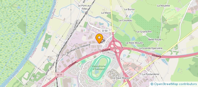 localisation de l'entreprise ROUSTEAU ESPACES MODULAIRES à ECOUFLANT