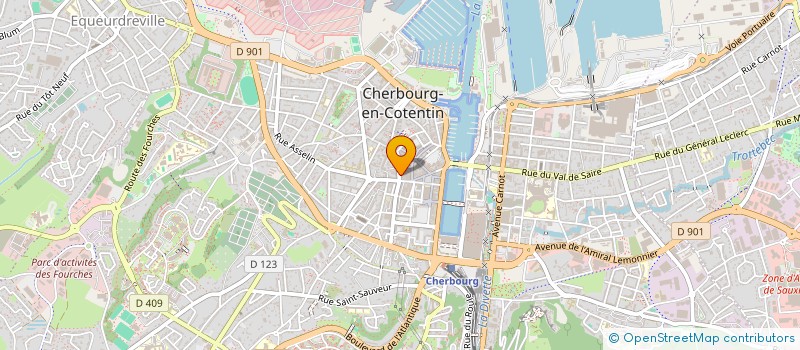 localisation de l'entreprise ROUSVOAL à CHERBOURG-EN-COTENTIN