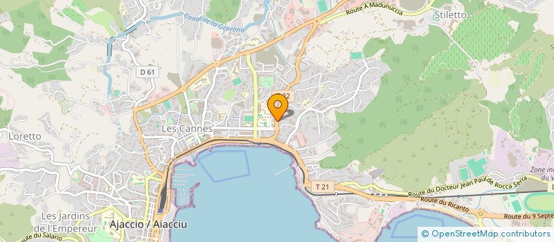 localisation de l'entreprise ROUT'EVASION à AJACCIO