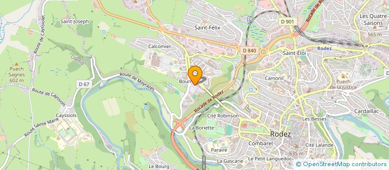 localisation de l'entreprise ROUTABOUL ROND POINT  RODEZ