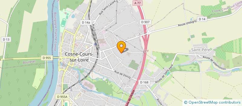 localisation de l'entreprise ROUTAGE NIVERNAIS à COSNE-COURS-SUR-LOIRE