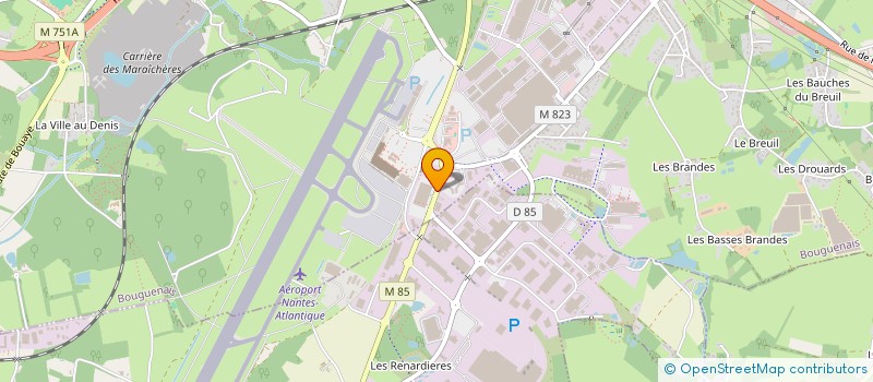 localisation de l'entreprise ROUTAIR INTERNATIONAL à BOUGUENAIS