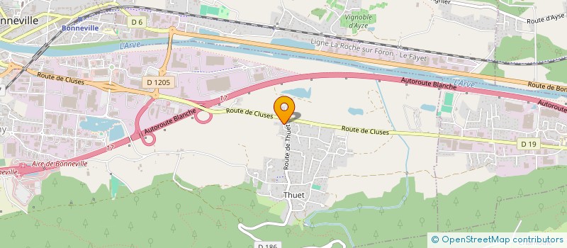 localisation de l'entreprise ROUTALPESERVICES  BONNEVILLE