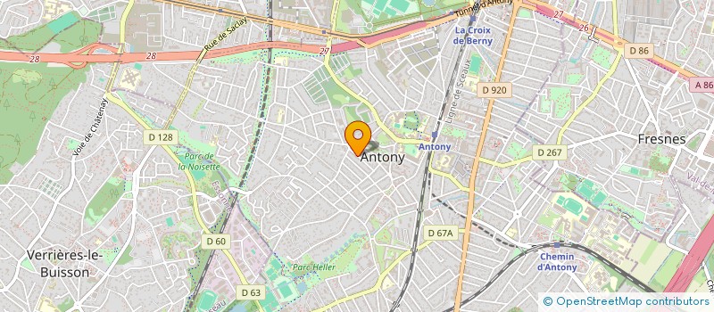 localisation de l'entreprise ROUTE 109 à ANTONY