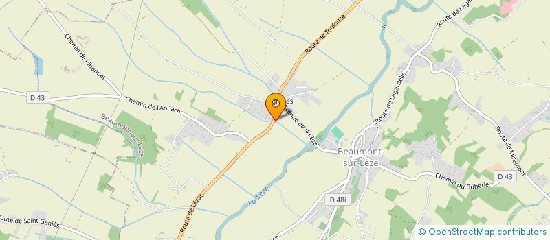 localisation de l'entreprise ROUTE 117  BEAUMONT-SUR-LEZE
