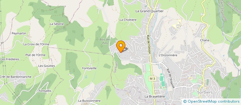 localisation de l'entreprise ROUTE 42 SORBIERS à SORBIERS