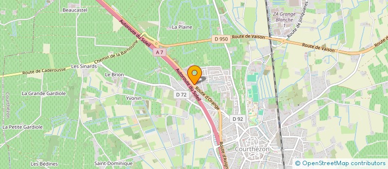 localisation de l'entreprise ROUTE 526  COURTHEZON