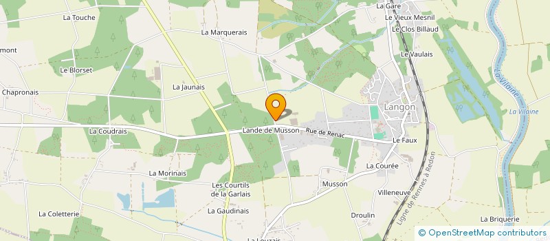 localisation de l'entreprise ROUTE 55  LANGON