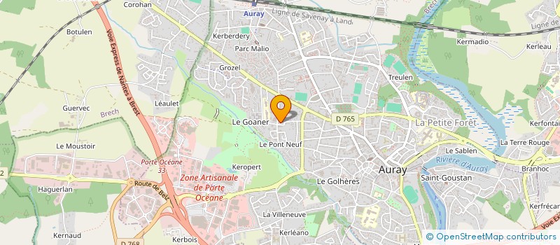 localisation de l'entreprise ROUTE 56 à AURAY