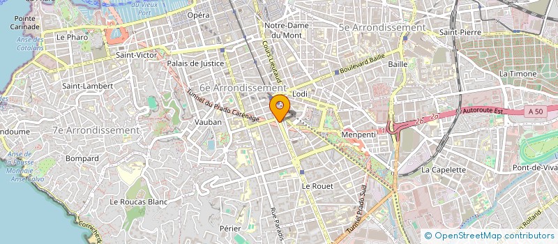 localisation de l'entreprise ROUTE 66  MARSEILLE