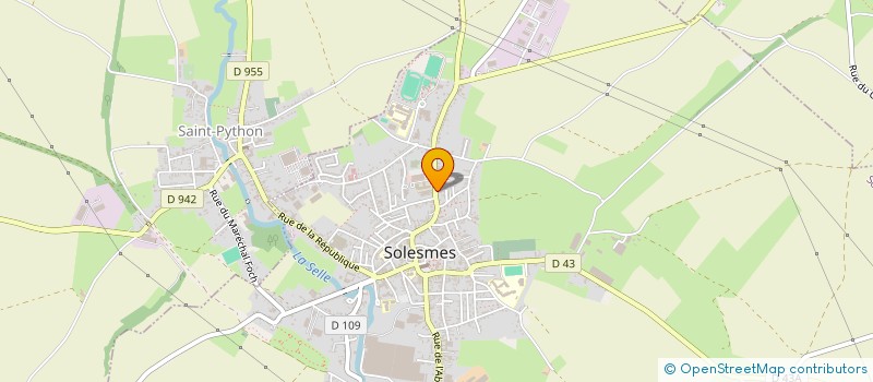 localisation de l'entreprise ROUTE 66  SOLESMES