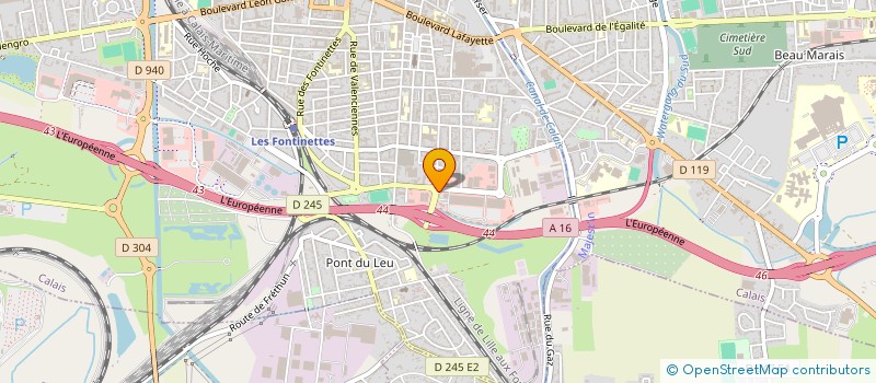 localisation de l'entreprise ROUTE 66 CALAIS  CALAIS