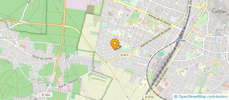 localisation de l'entreprise ROUTE 68  COLMAR