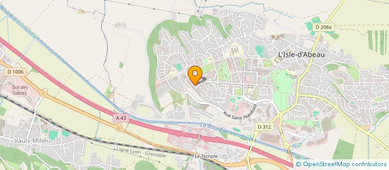 localisation de l'entreprise ROUTE 69  L'ISLE-D'ABEAU