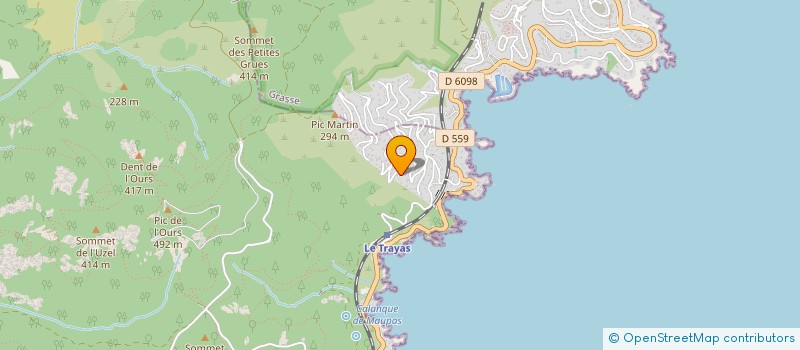 localisation de l'entreprise ROUTE AZUR SARL à SAINT-RAPHAEL