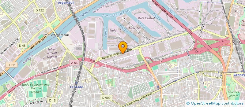 localisation de l'entreprise ROUTE COMMIS INTERNA TRANSPORT à GENNEVILLIERS